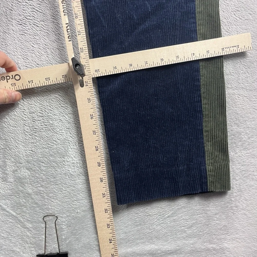 Brooks Brothers Clark Corduroy Pants Men's 30x32 Colorblock Multi Cotton Euc‎